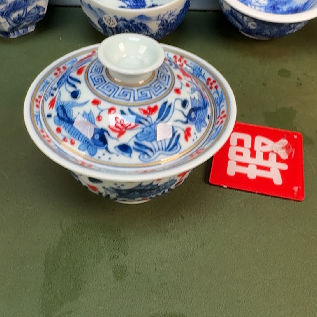 陶景德镇纯手绘茶具圆圆252