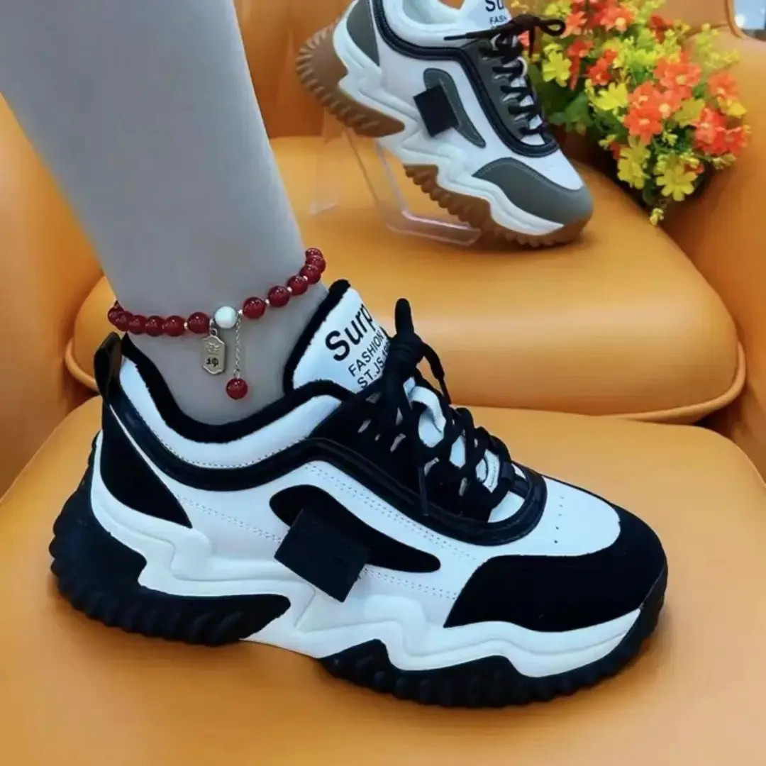 品牌热卖秋冬爆款软底软面加绒加厚保暖防滑休闲运动百搭女大棉鞋