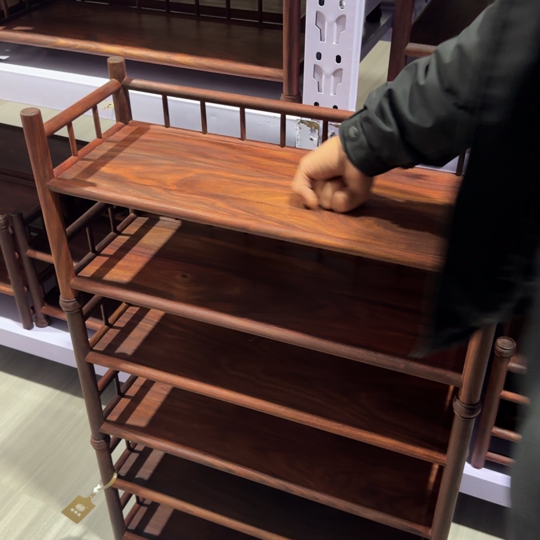 端景台紫檀木类血檀茶具架