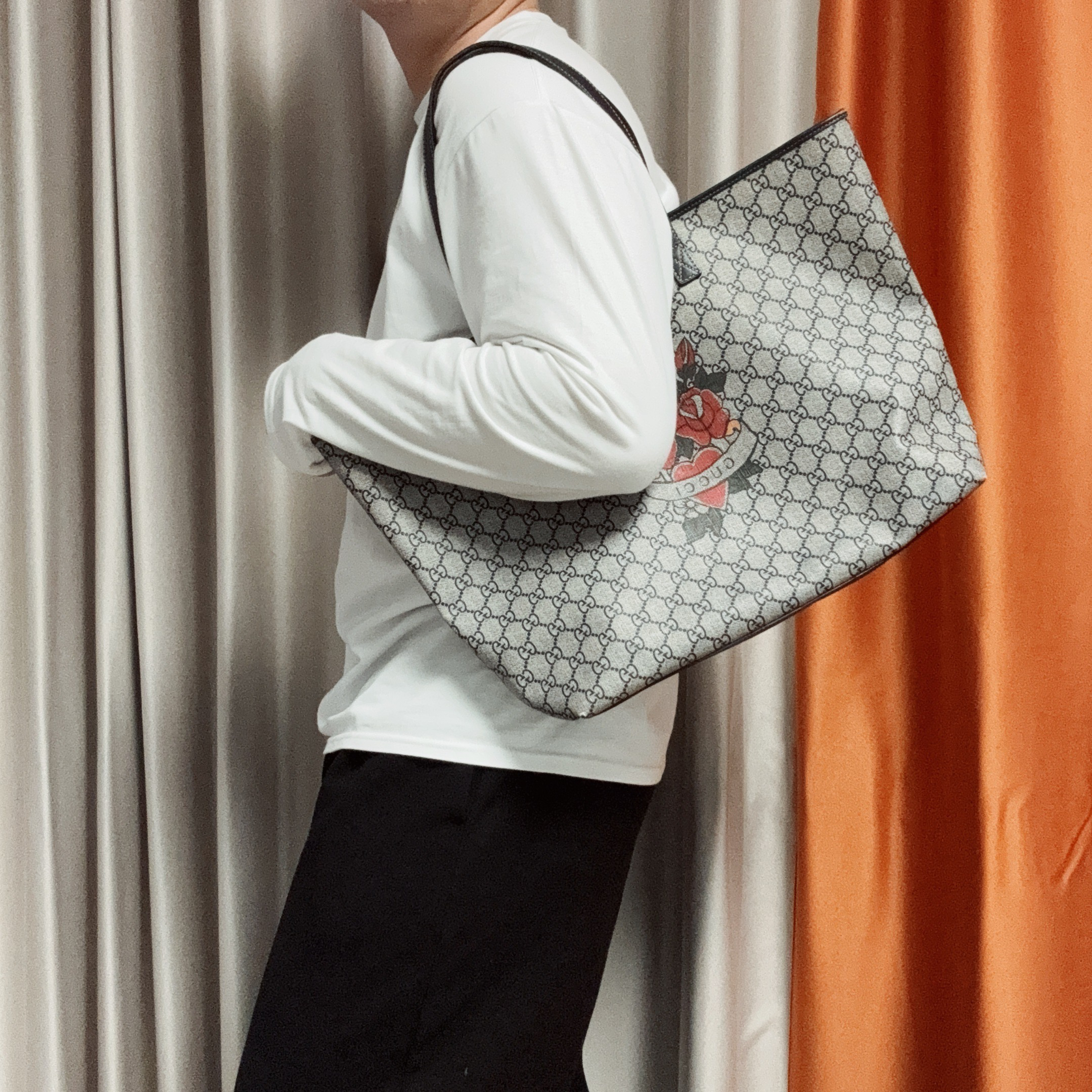 95新 GUCCI/古驰 【冰】经典老花托特