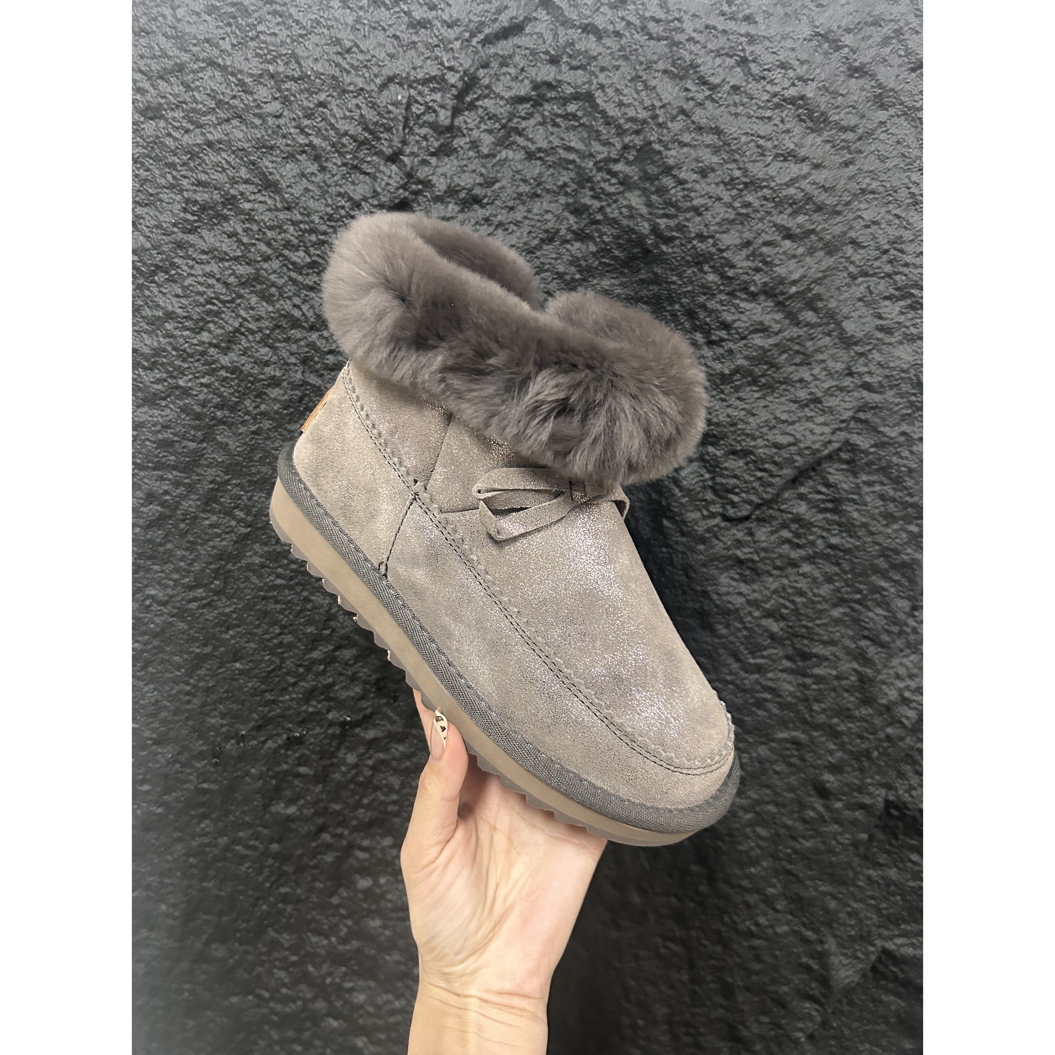 李大龙~牛皮/休闲百搭加厚雪地靴8121