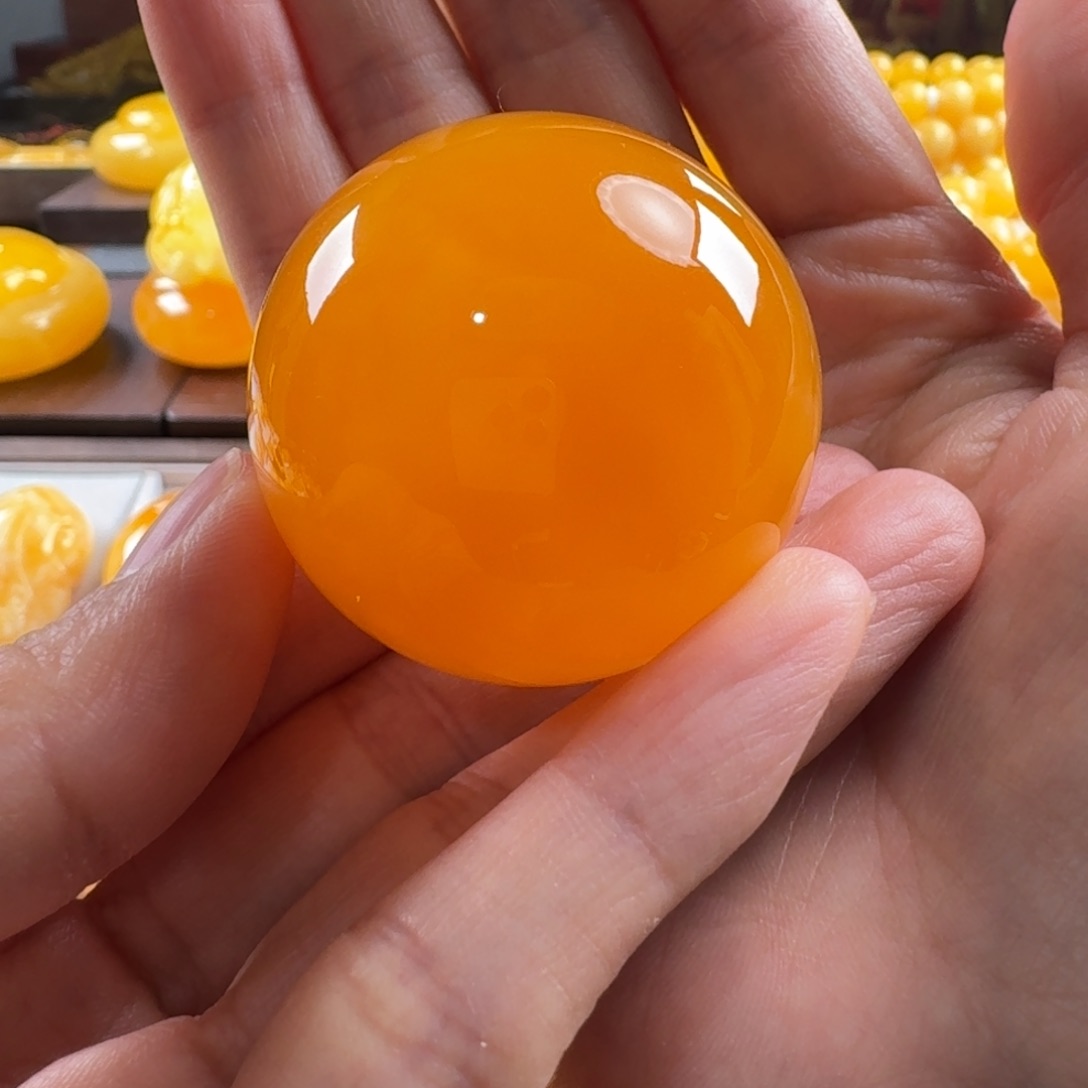 蜜蜡毛衣链未镶嵌