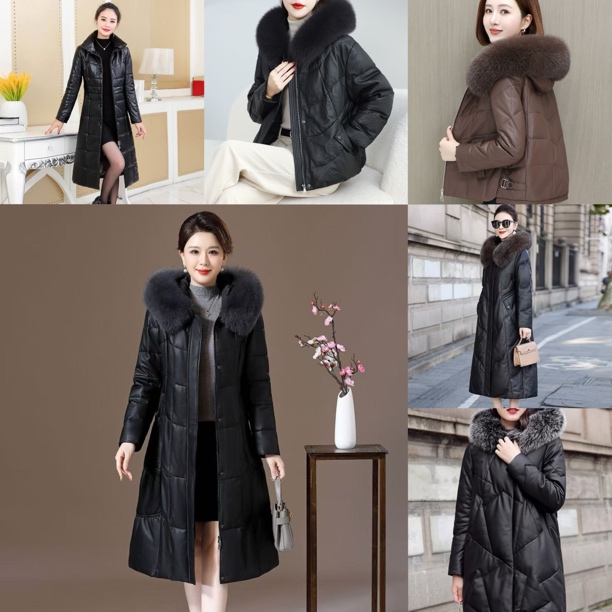 时尚四季装保暖加厚连帽皮羽绒  279专配链接 私拍不发货