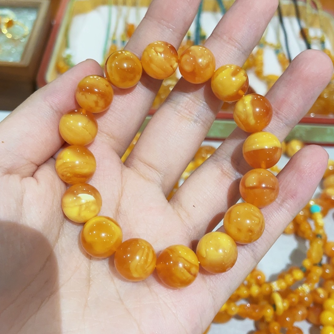 蜜蜡手链未镶嵌手串