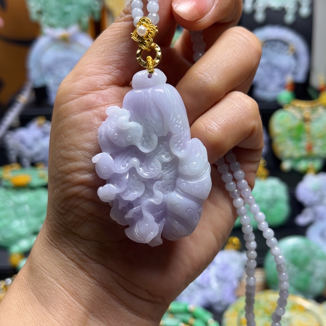 翡翠未镶嵌颈饰天然翡翠