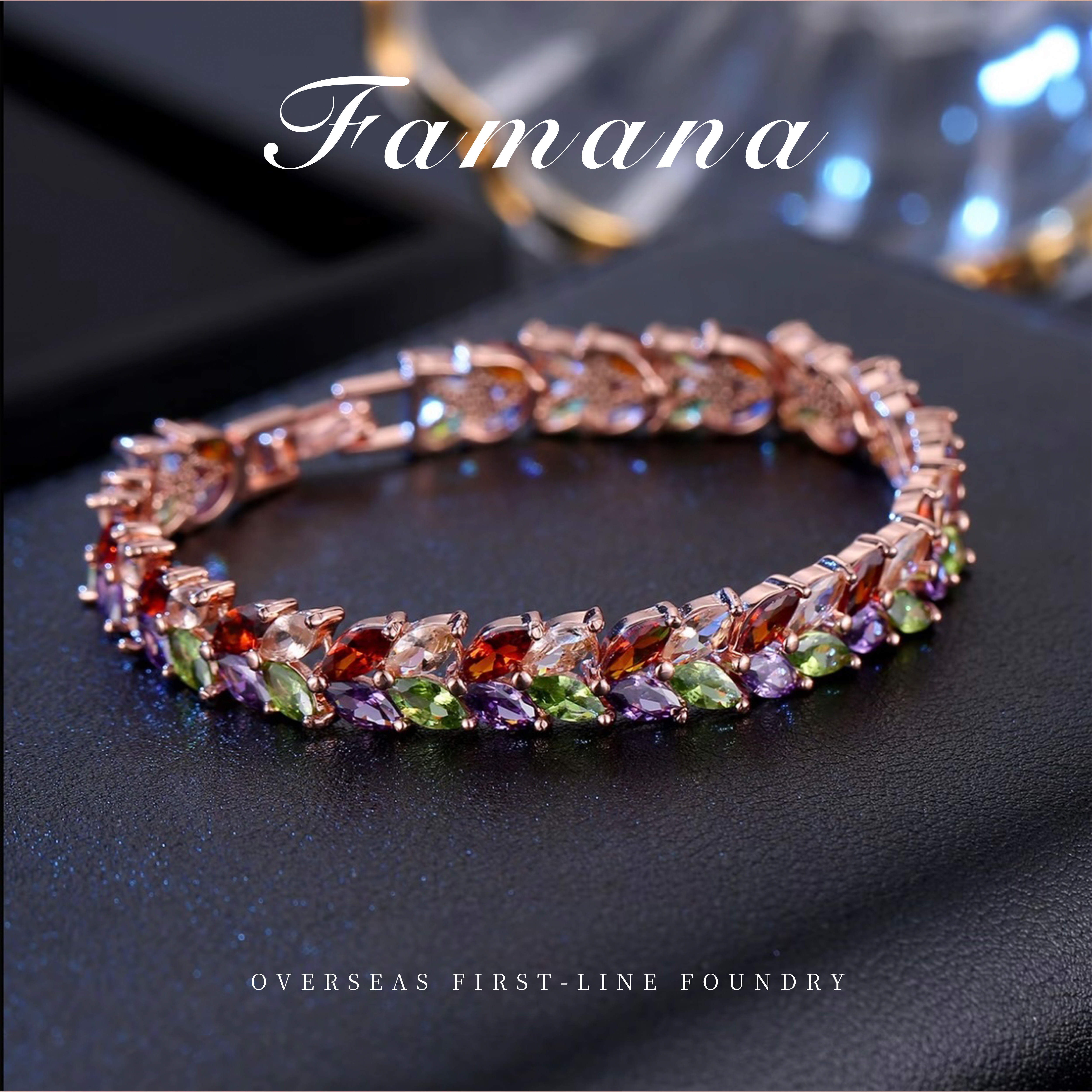   素款彩色饰品小众手链 T230