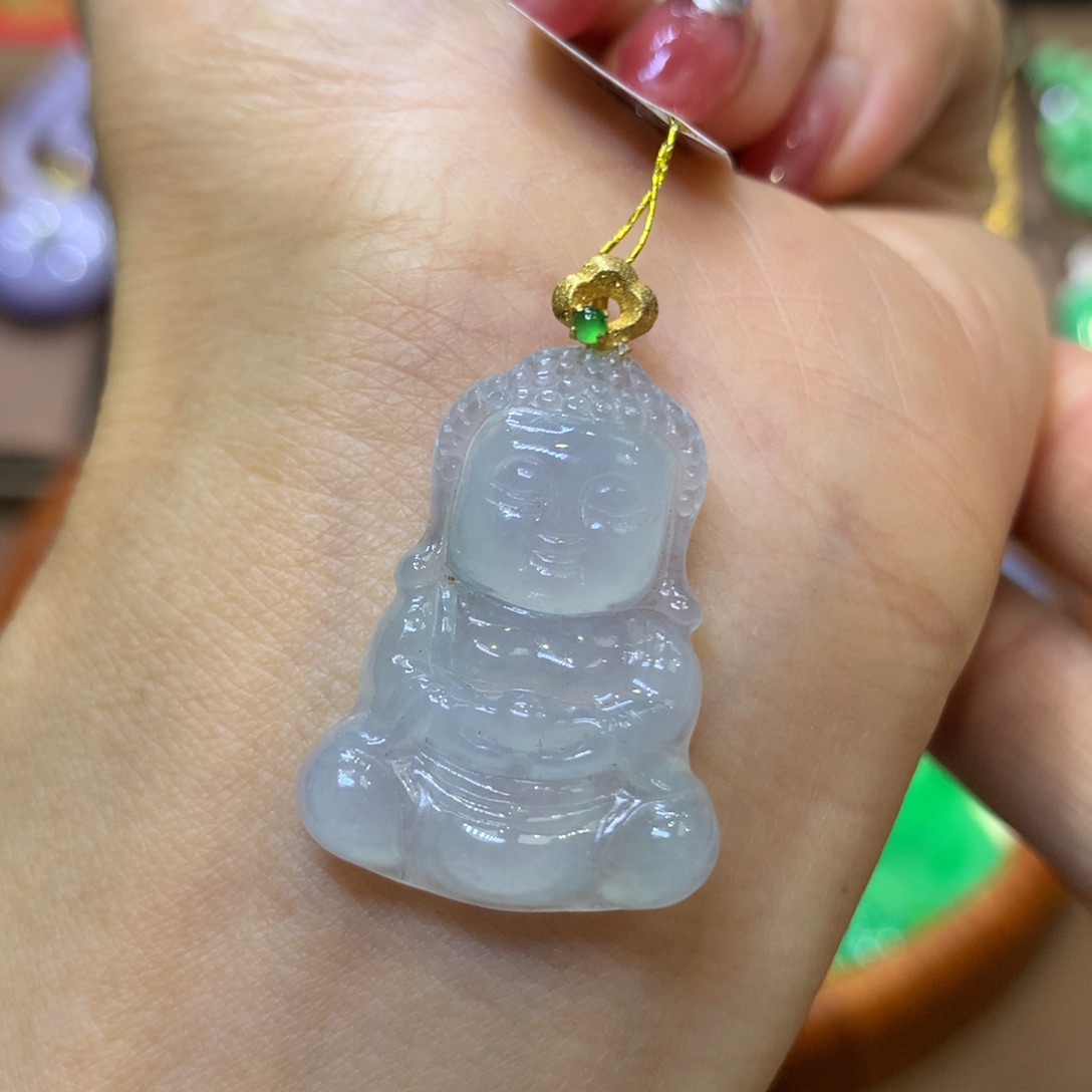 【闪购商品】翡翠18K金镶嵌颈饰翡翠