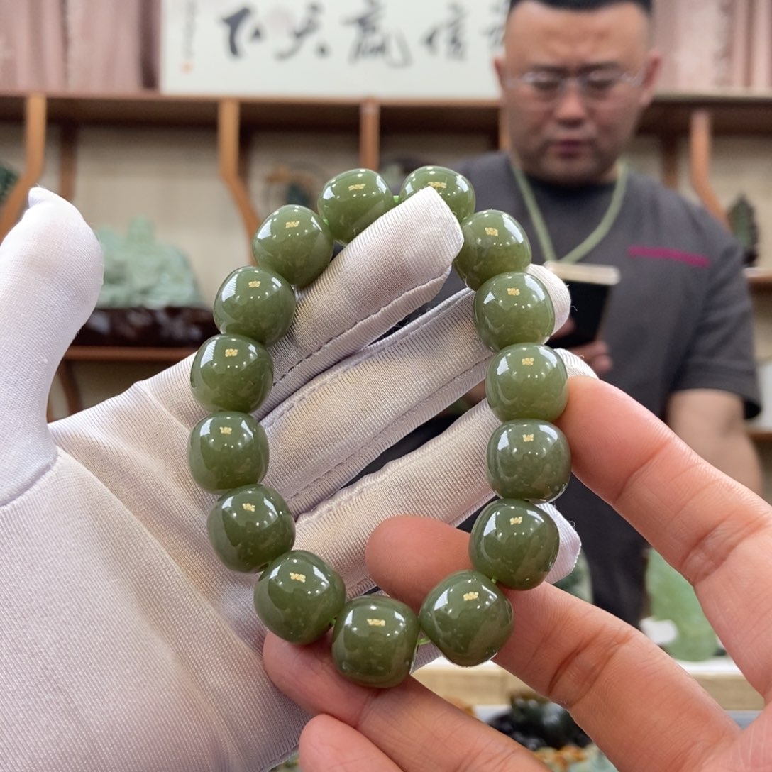 和田玉手串未镶嵌