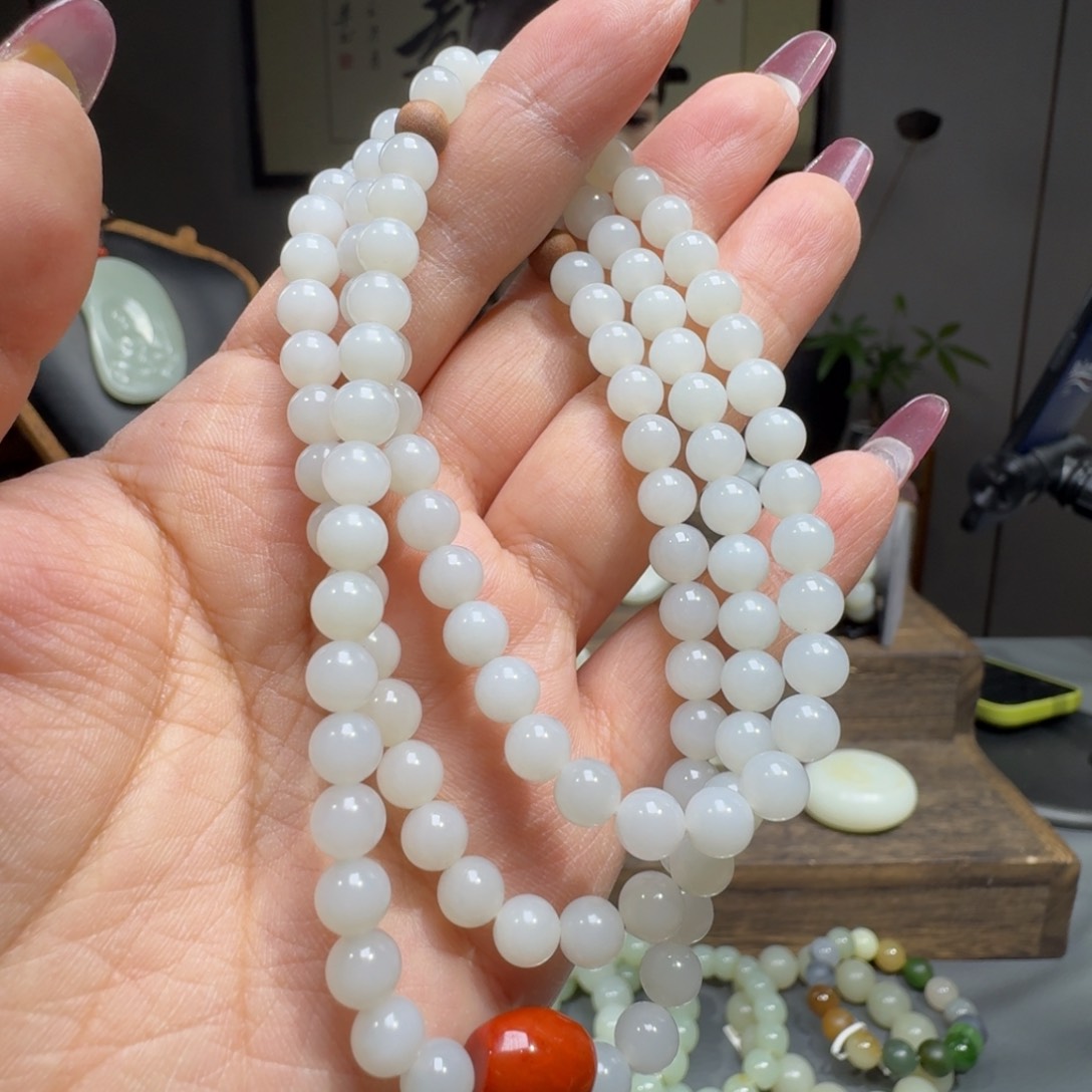 和田玉手链未镶嵌