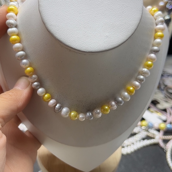 未镶嵌颈饰淡水珍珠