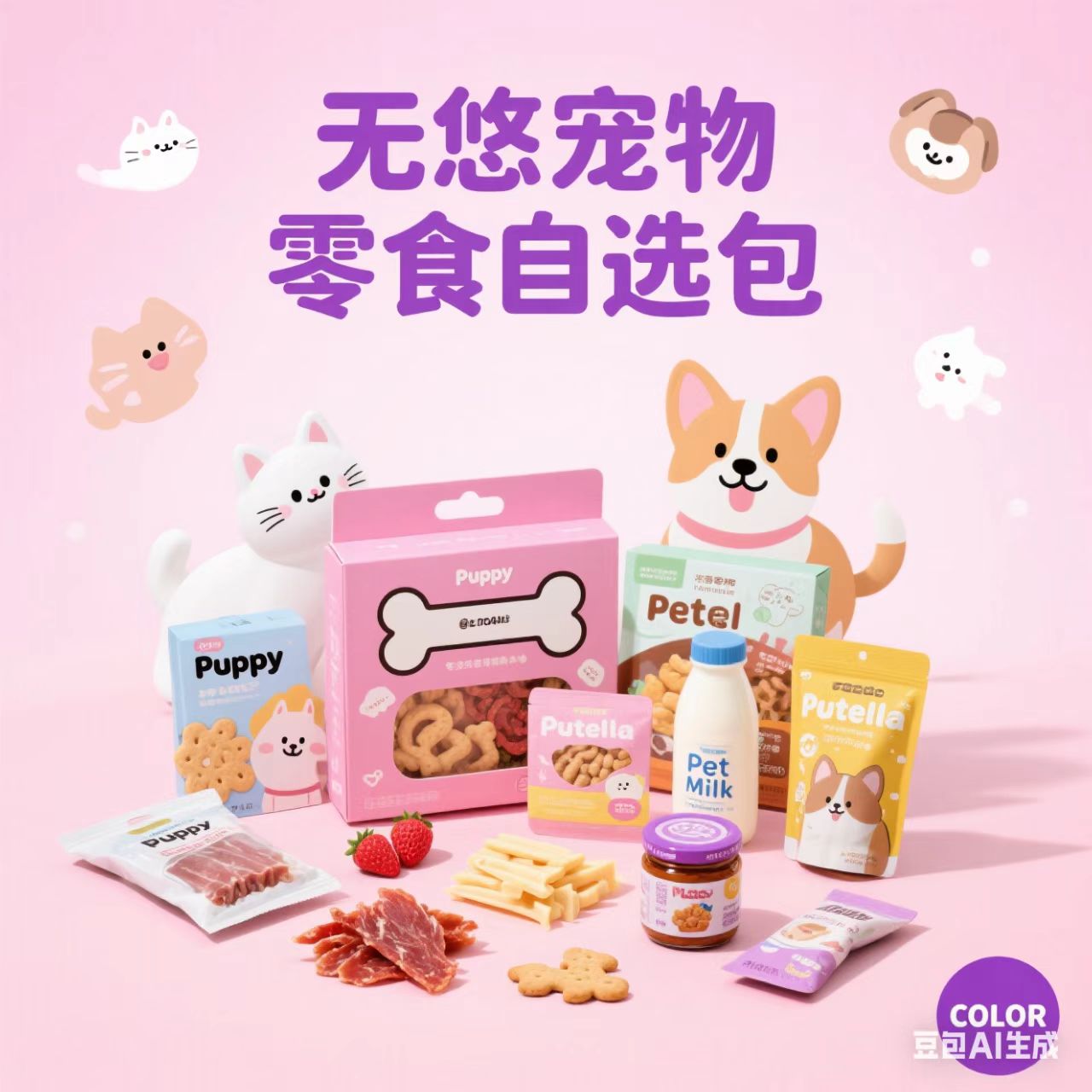 【自选配货链接】猫咪狗狗都爱吃天然食材宠物鲜食训练零食