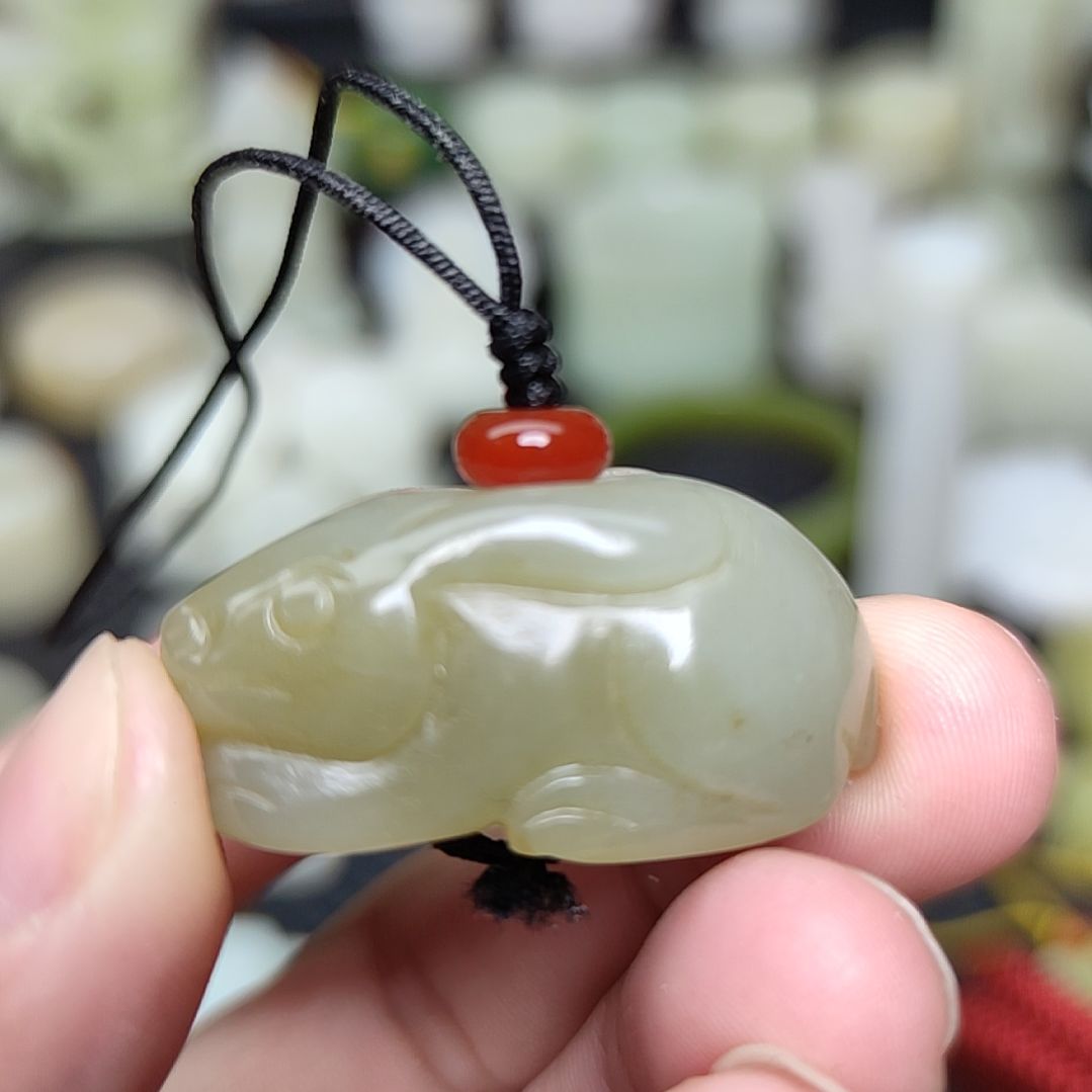 和田玉挂件未镶嵌苏*