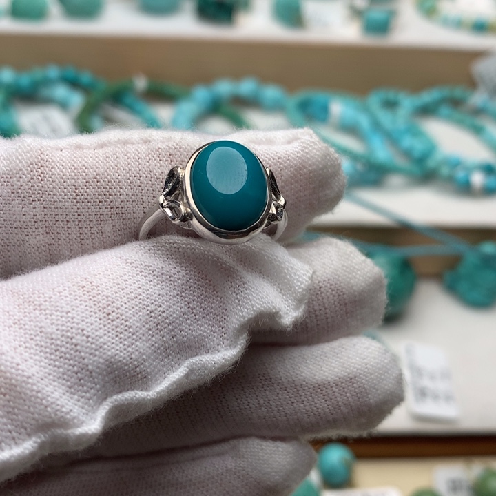 绿松石银S925镶嵌珠宝奇石