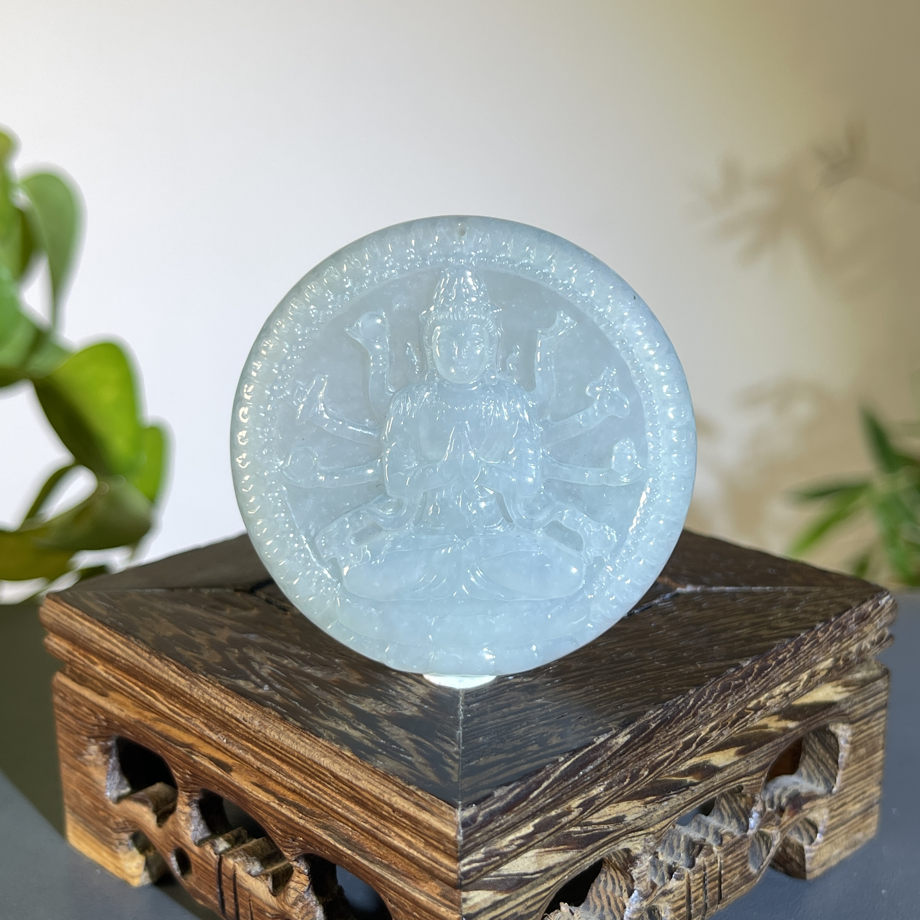 JTW13-123 天然缅甸A货翡翠  千手观音