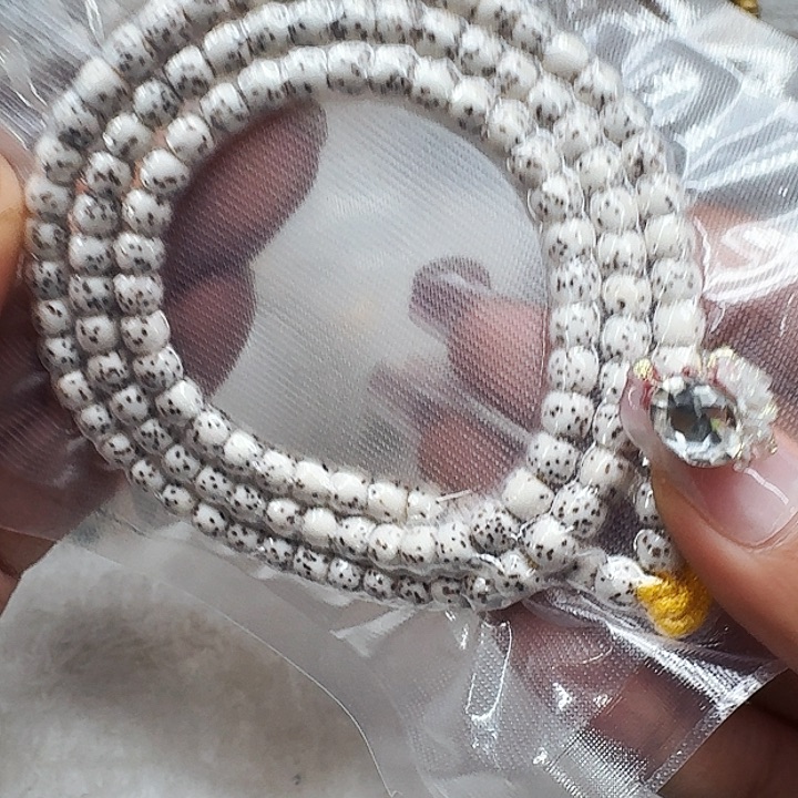 星月菩提手串384高端半臂白星月菩提河豚65桶108