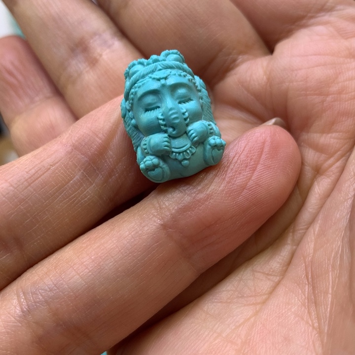 绿松石未镶嵌象神