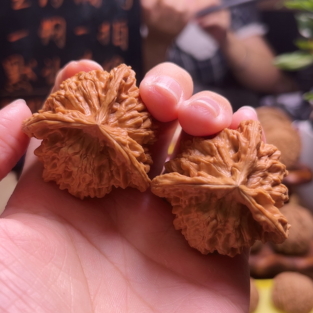 *****把件文玩核桃40尺三棱39