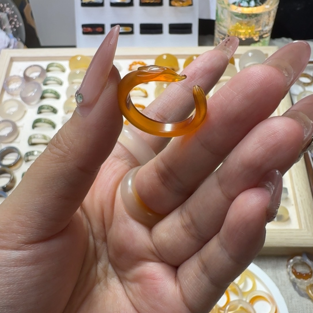 未镶嵌戒指玛瑙/玉髓872港18.5