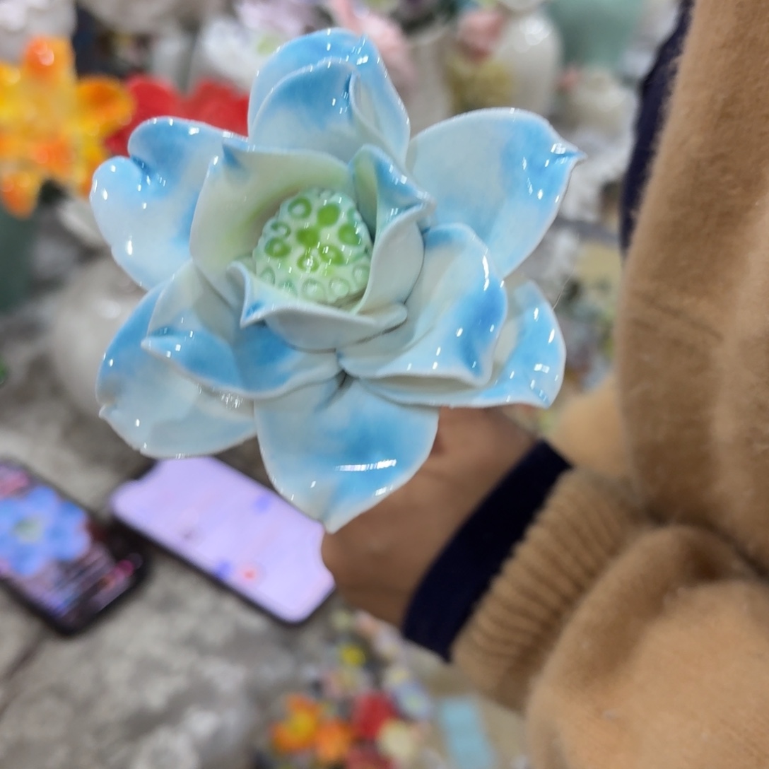 陶瓷花，拍满20发货，退款拉黑