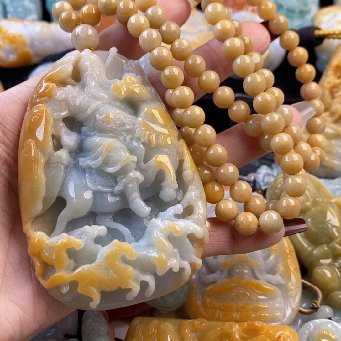 微***微翡翠未镶嵌吊坠(不含链)