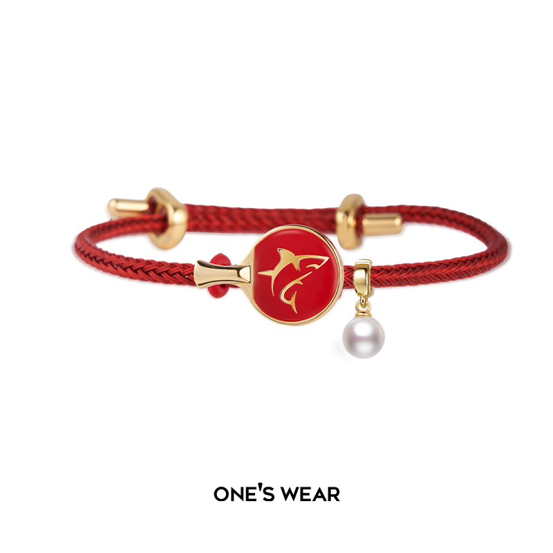 锌合金手链 奶鲨酷鲨乒乓球手绳手表夹运动闺蜜礼物小众