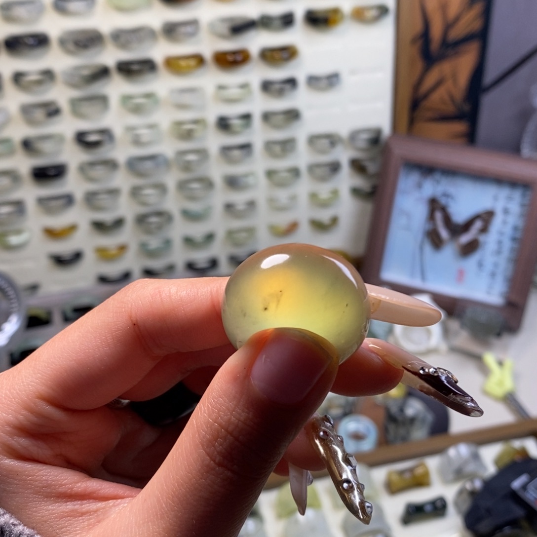 J***J蛇纹石玉未镶嵌戒指