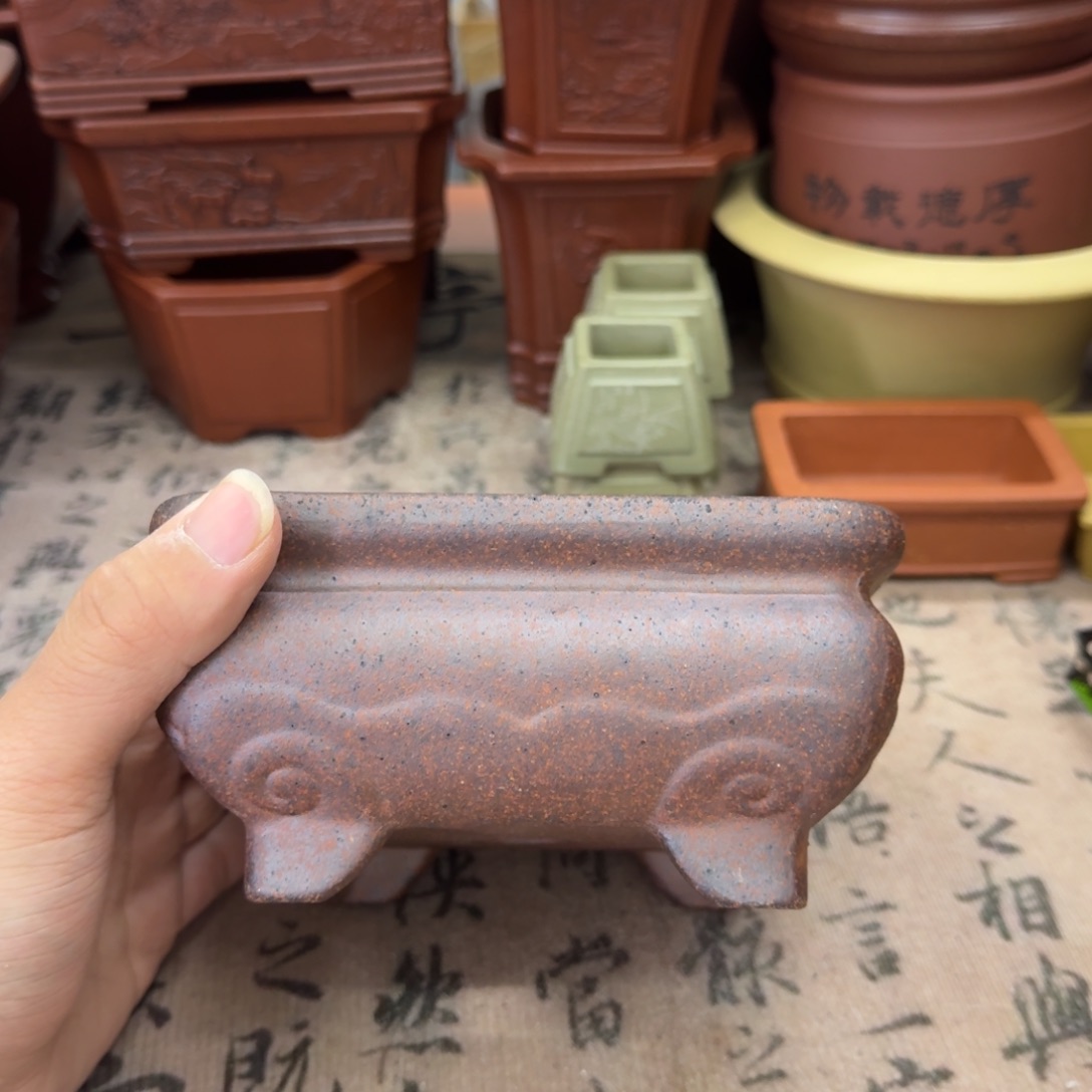 紫砂花盆宜兴紫砂正品12.5x5