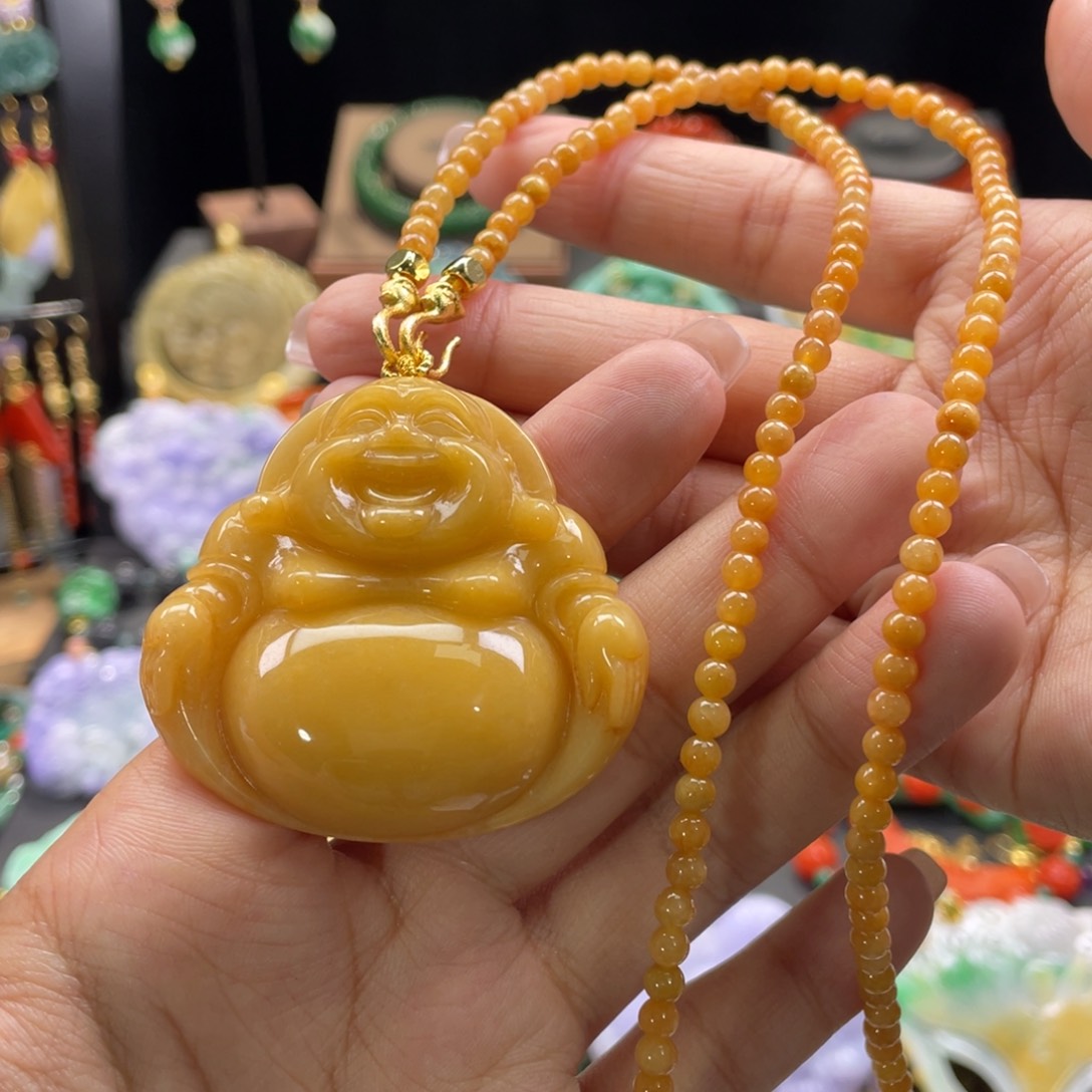 翡翠颈饰未镶嵌代编织