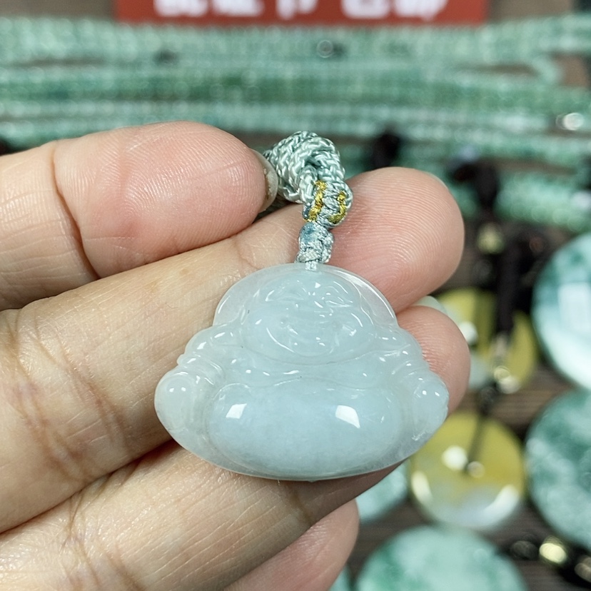 【闪购商品】翡翠颈饰未镶嵌玉吊坠翡翠玉大肚笑佛