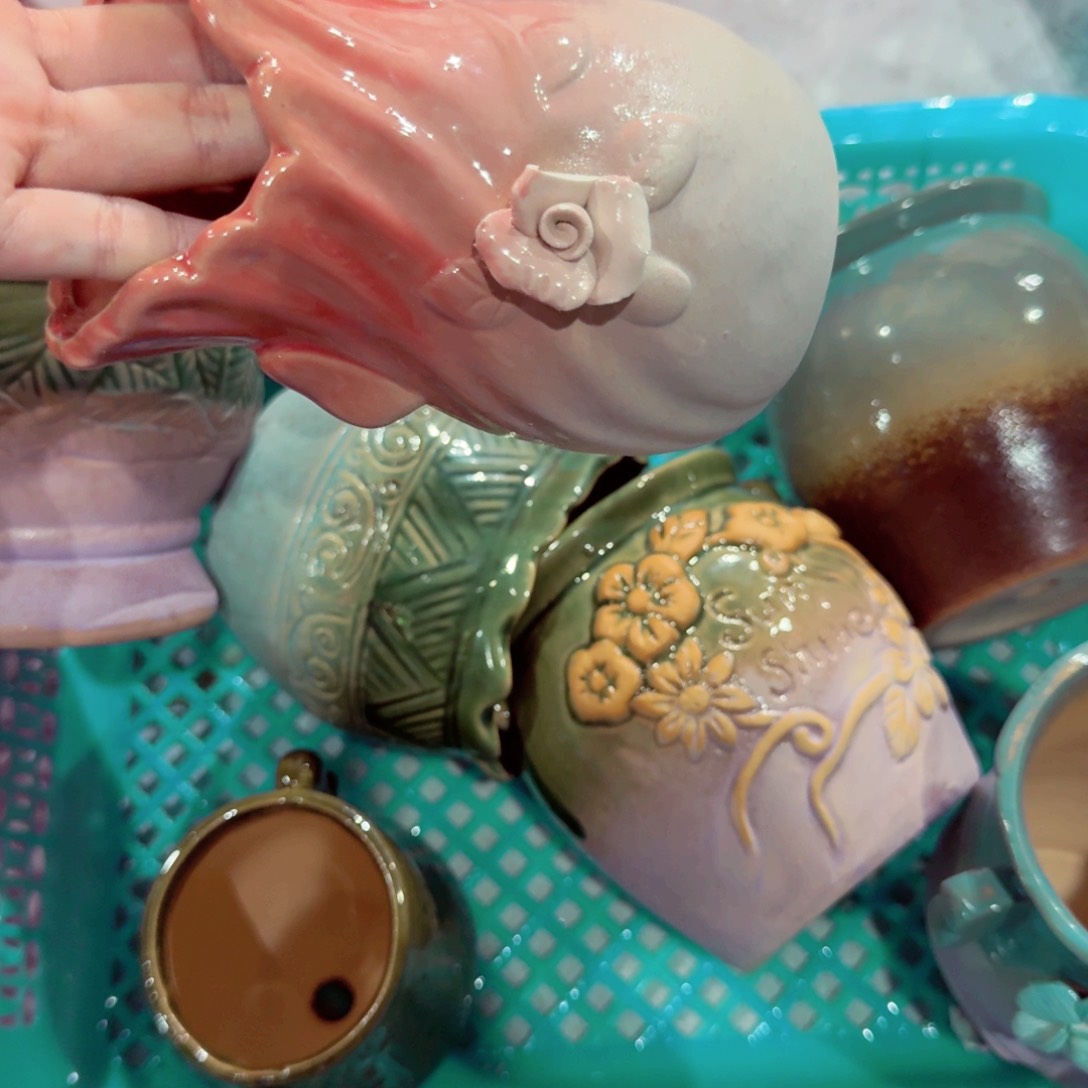 紫砂花盆粗陶的小