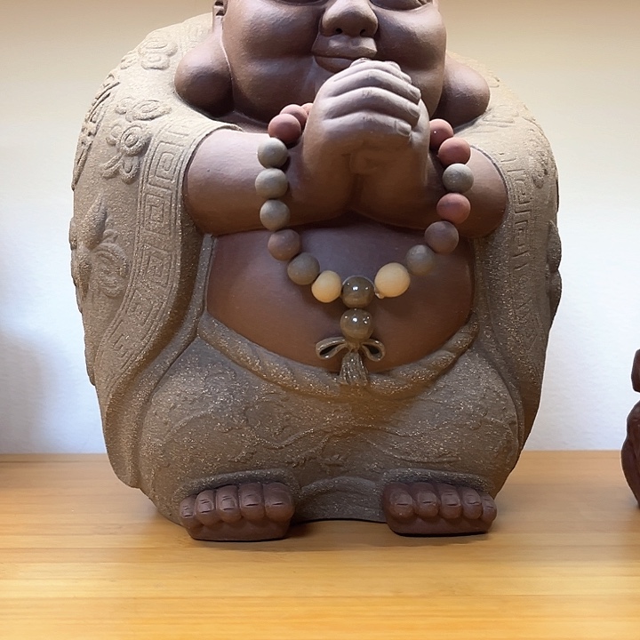 紫砂茶宠@**@紫砂恭喜弥勒茶宠