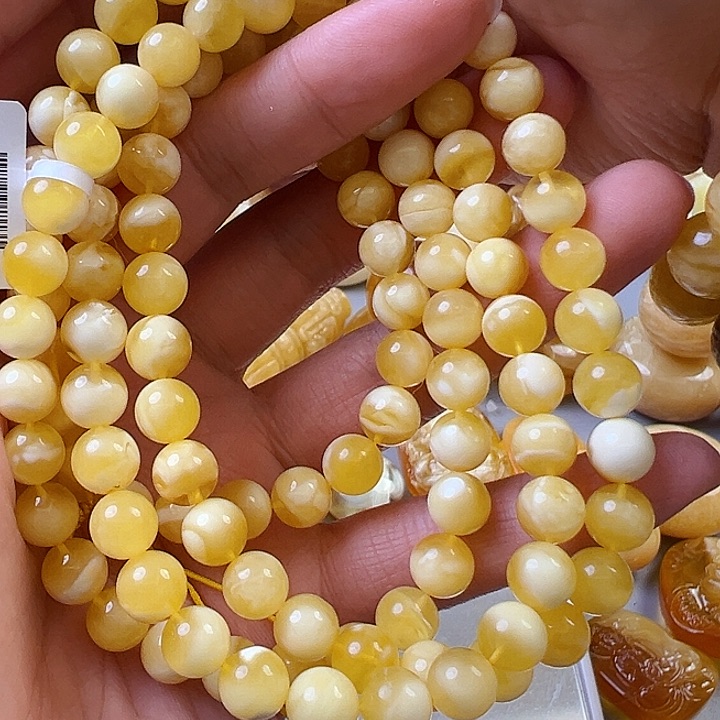 蜜蜡颈饰未镶嵌蜜蜡