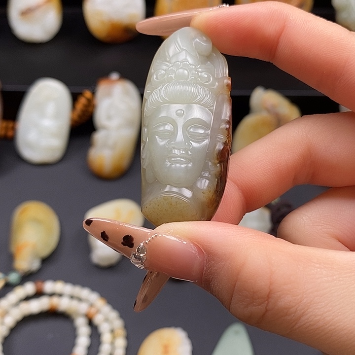 和田玉未镶嵌吊坠(不含链)