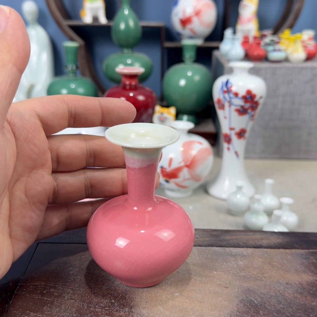 陶瓷手工小花器摆件