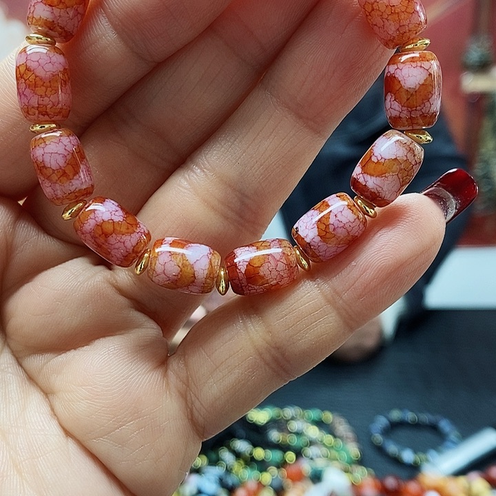 玛瑙/玉髓颈饰合金