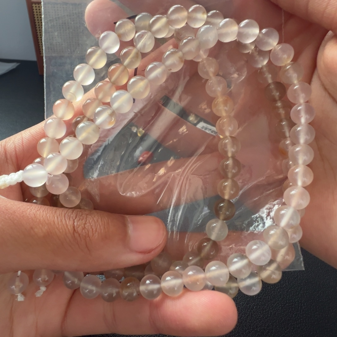 南红玛瑙未镶嵌配饰7号荔枝冻多圈7+