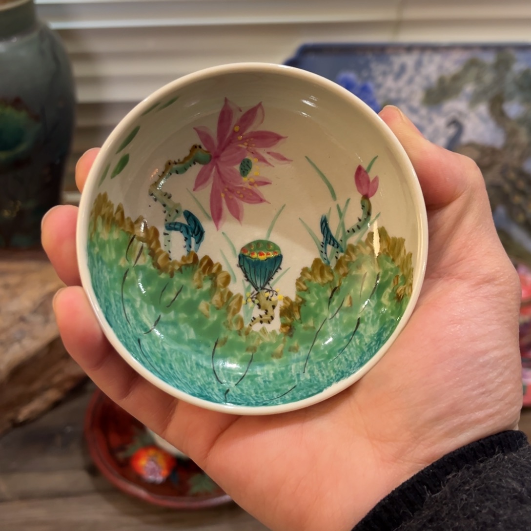 景德镇柴烧手工手绘陶瓷