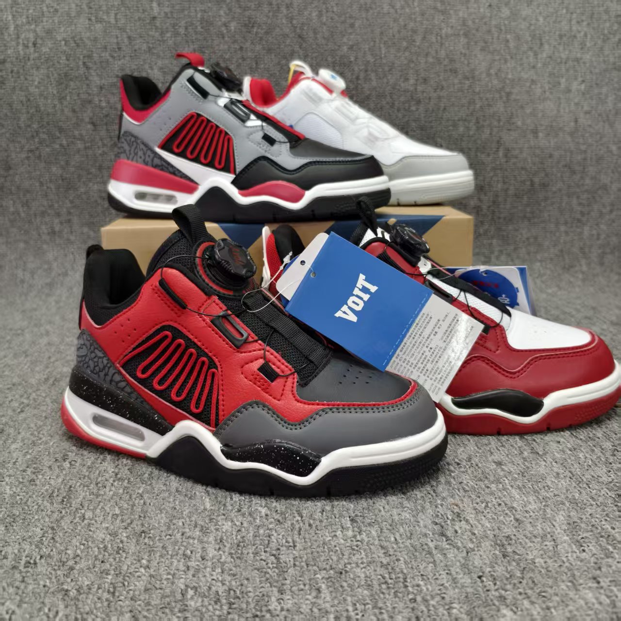 青少年篮球鞋专业训练男女童气垫运动休闲鞋防滑耐磨皮网拼接1015