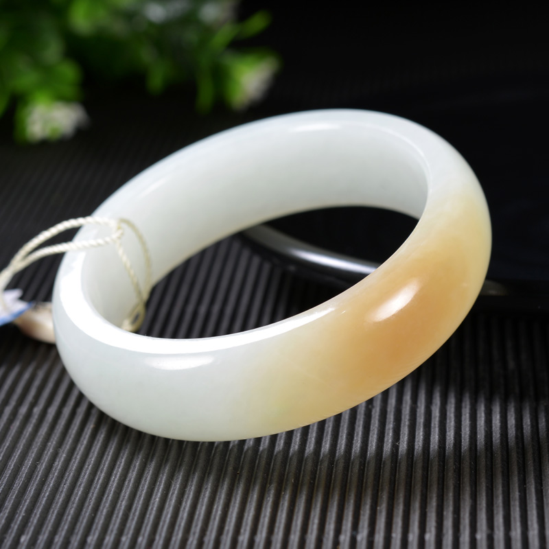 【阿野和田玉】和田玉一口糖手镯高端和田玉手镯羊脂玉糖白镯子