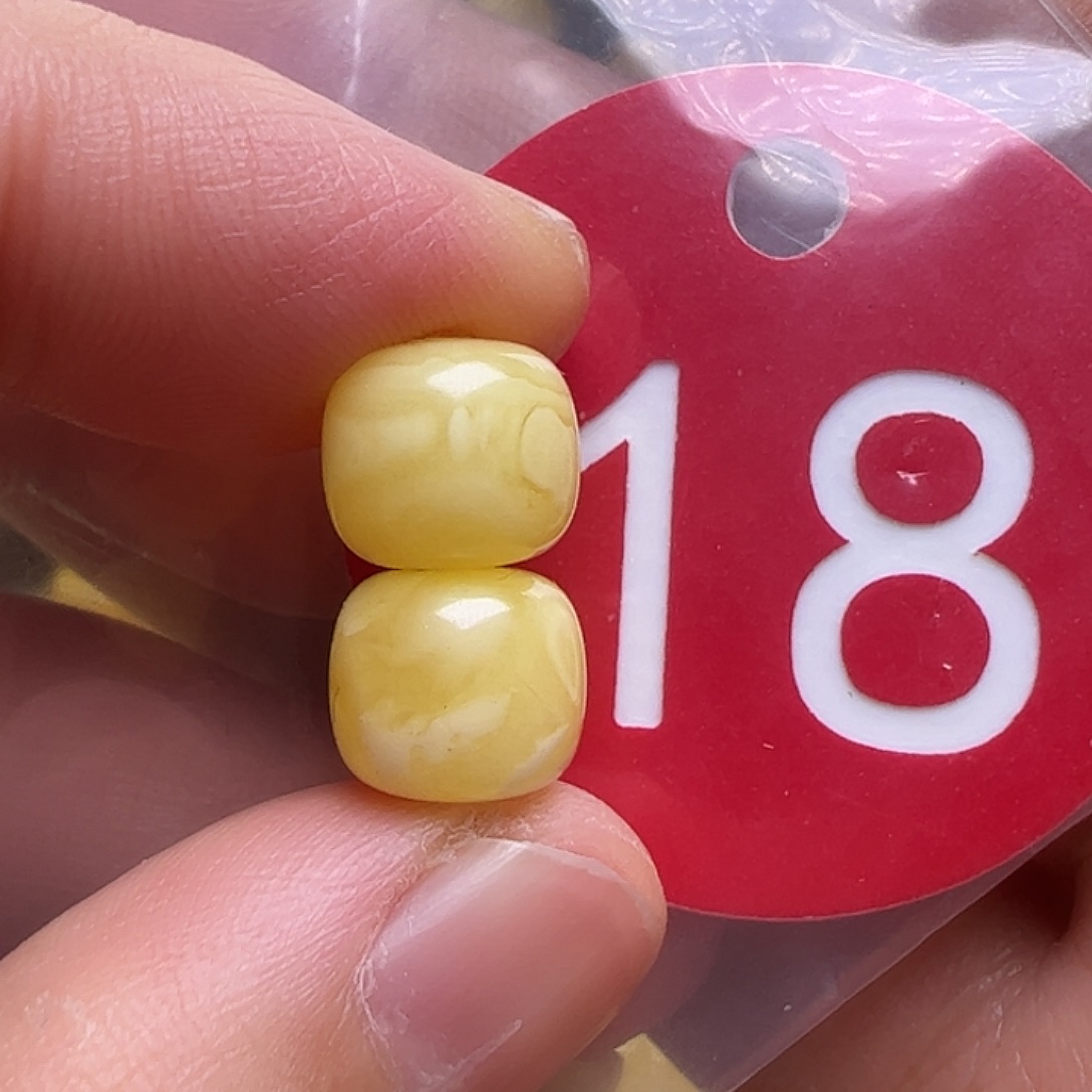 蜜蜡未镶嵌珠宝奇石9mm微瑕