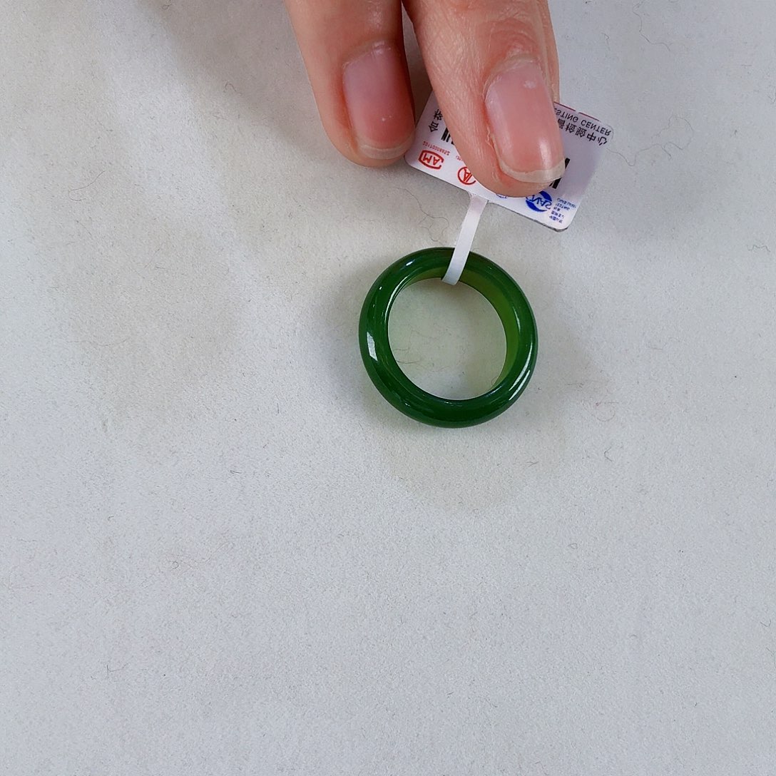 和田玉（碧玉）戒指未镶嵌观**风