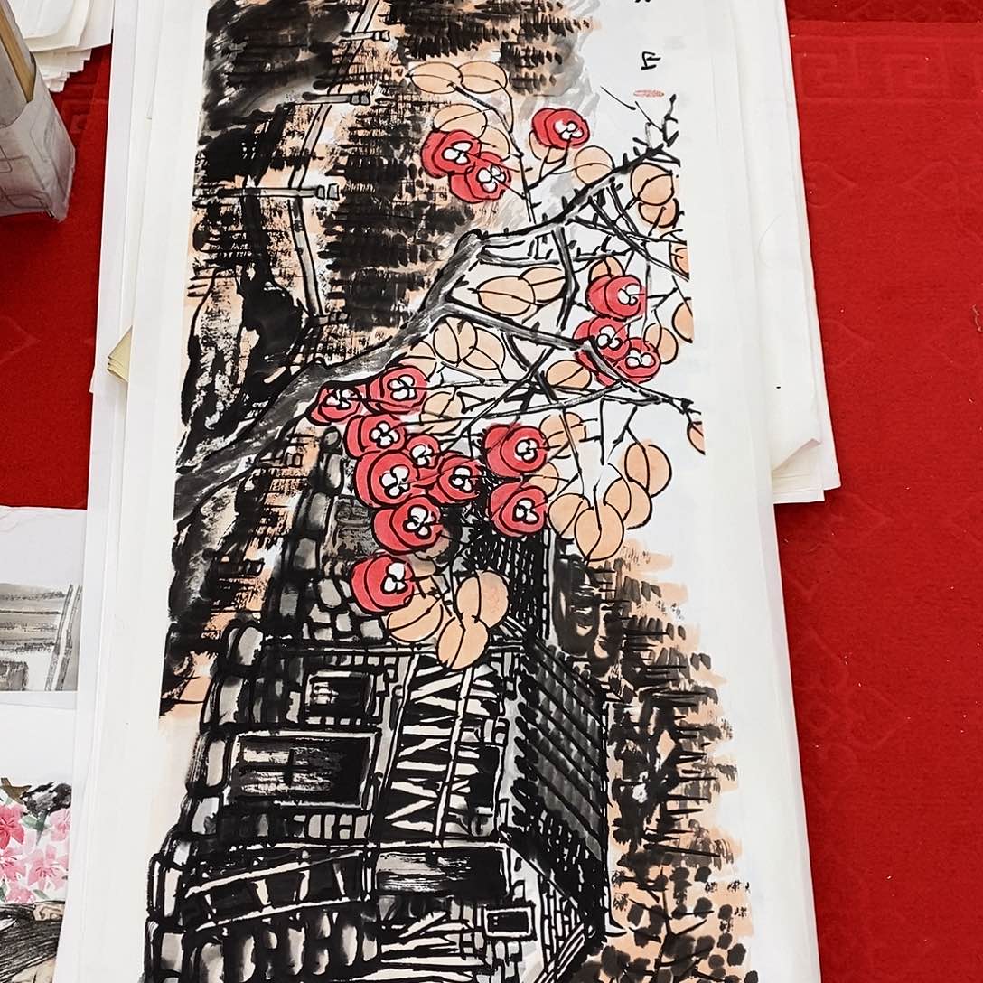 国画颇能体会出作者在一