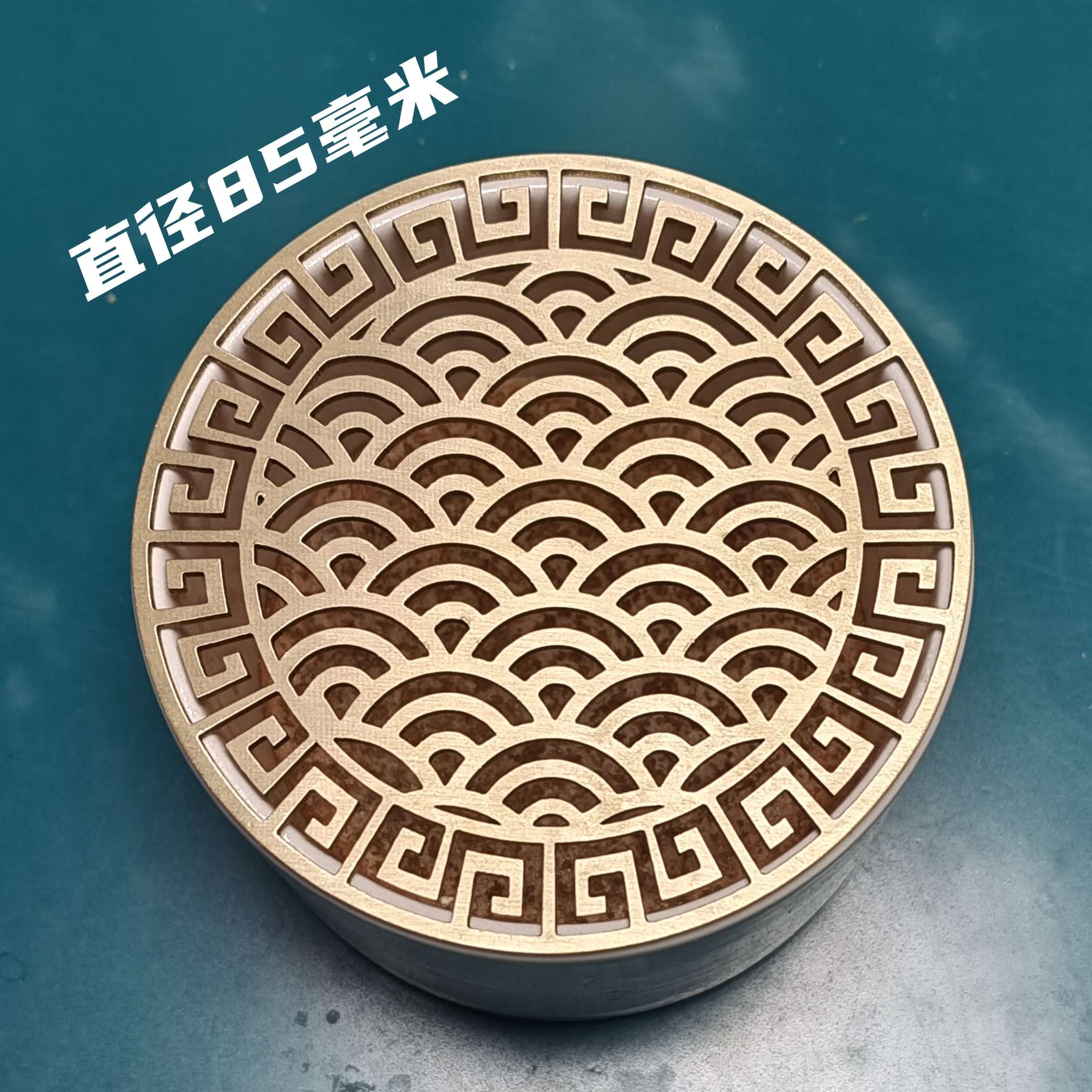 防水彩绘黄铜补角牌八卦乾卦挂兑卦房屋缺角摆件