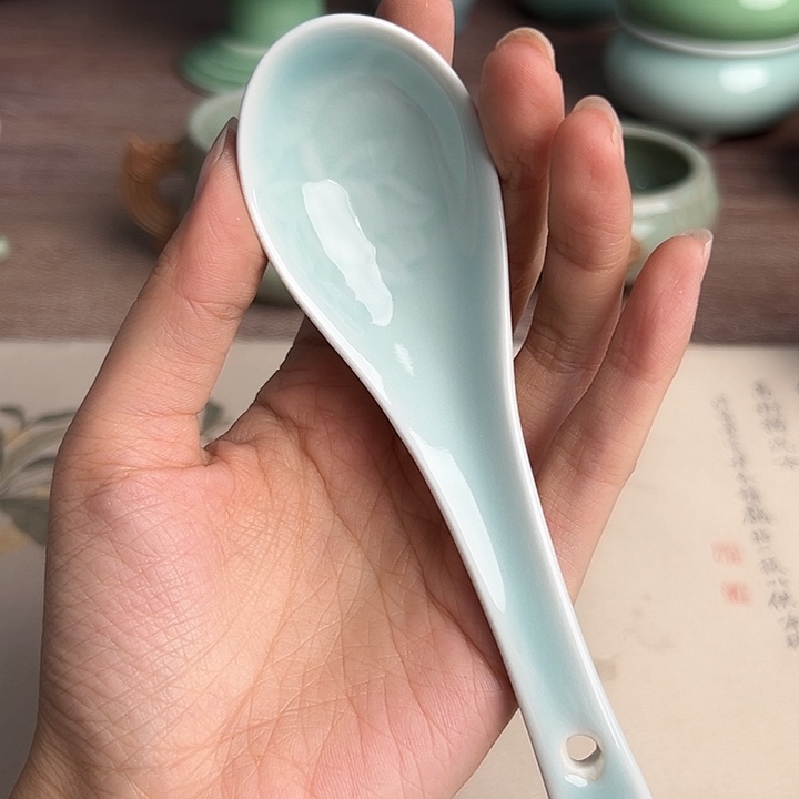 龙泉云间青瓷小米茶器