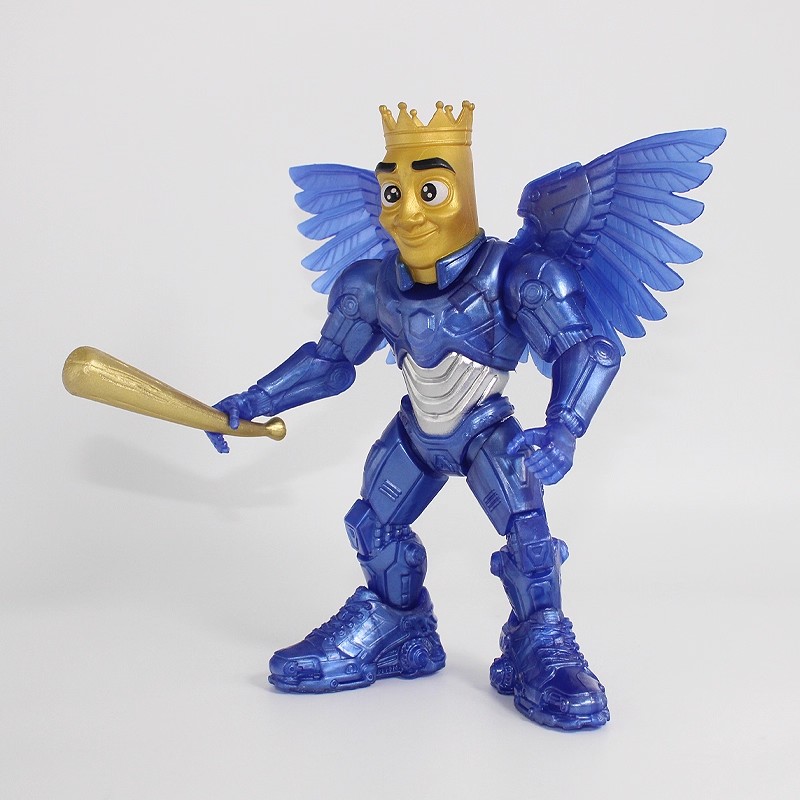 外国山海经带翅膀木棍人融合怪手办可拆卸通通通飞行战士版模型