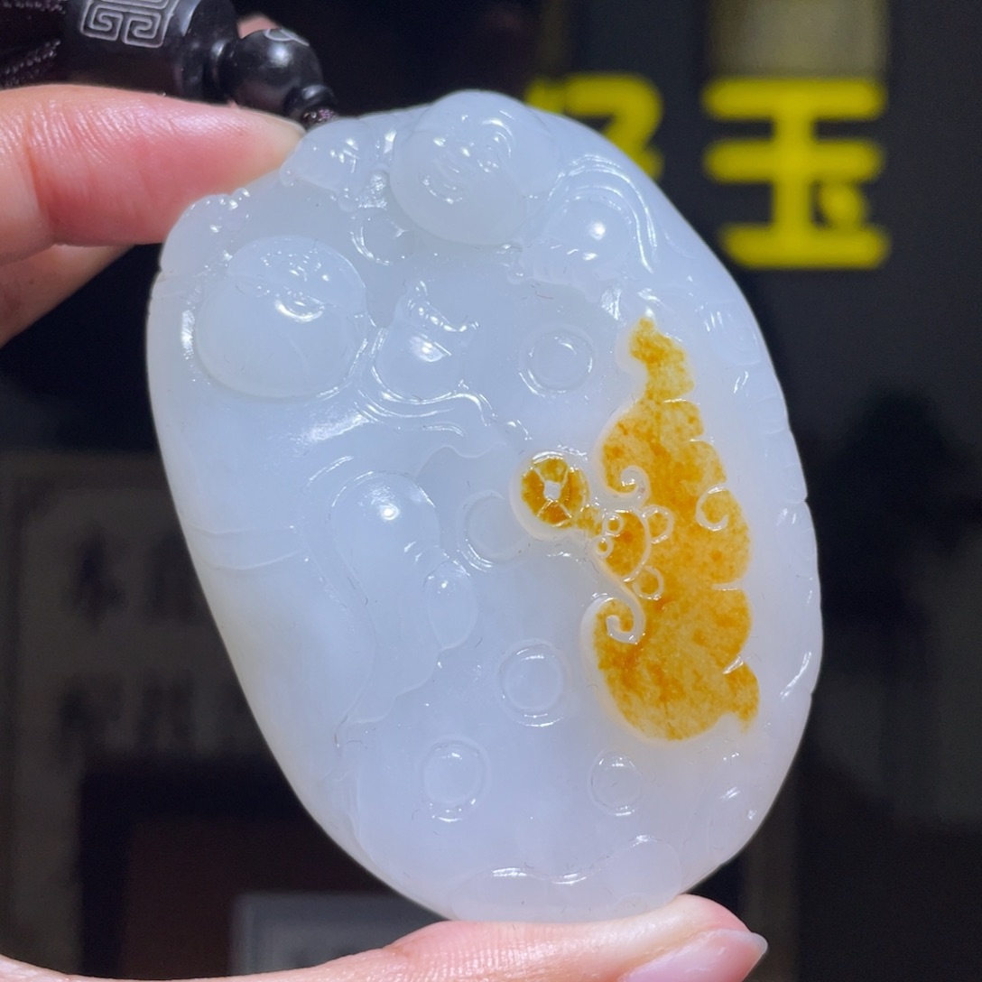 和田玉未镶嵌颈饰D2