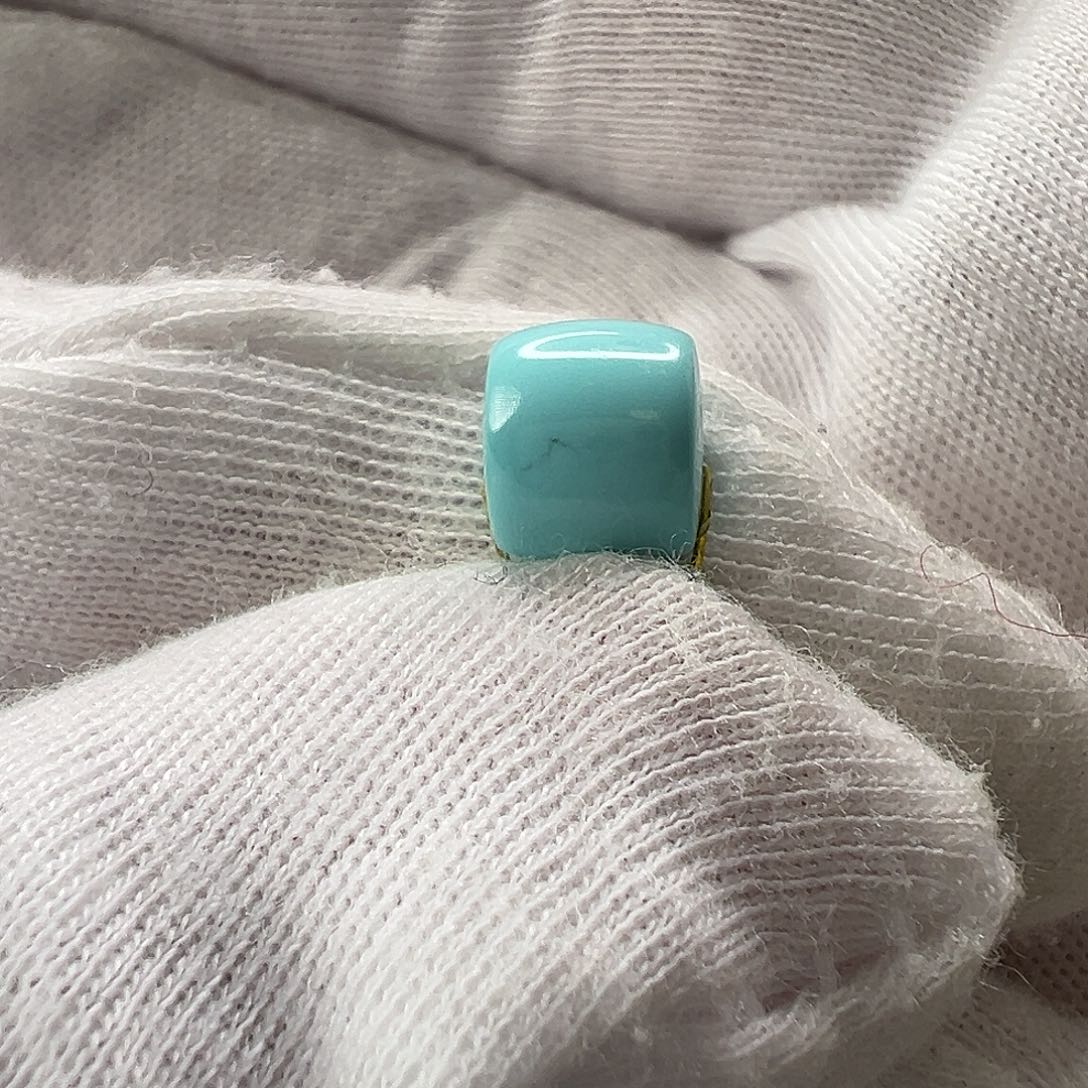 绿松石直切珠未镶嵌