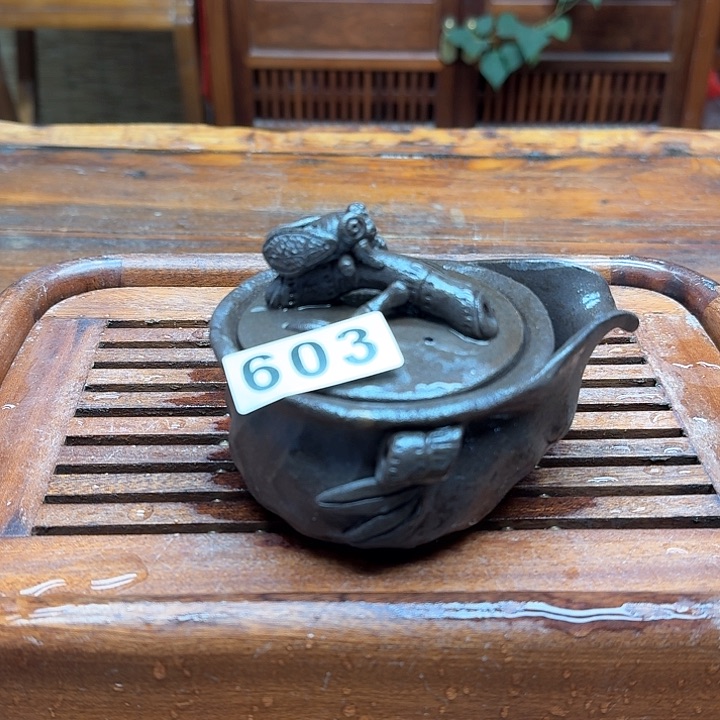 纯手工制作粗陶茶具