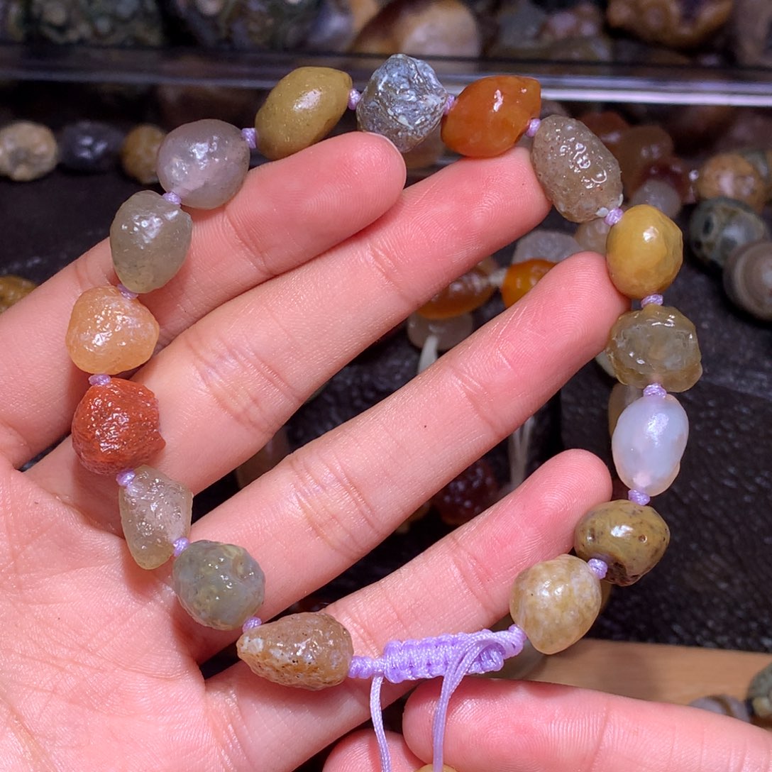 未镶嵌玛瑙/玉髓珠宝半成品