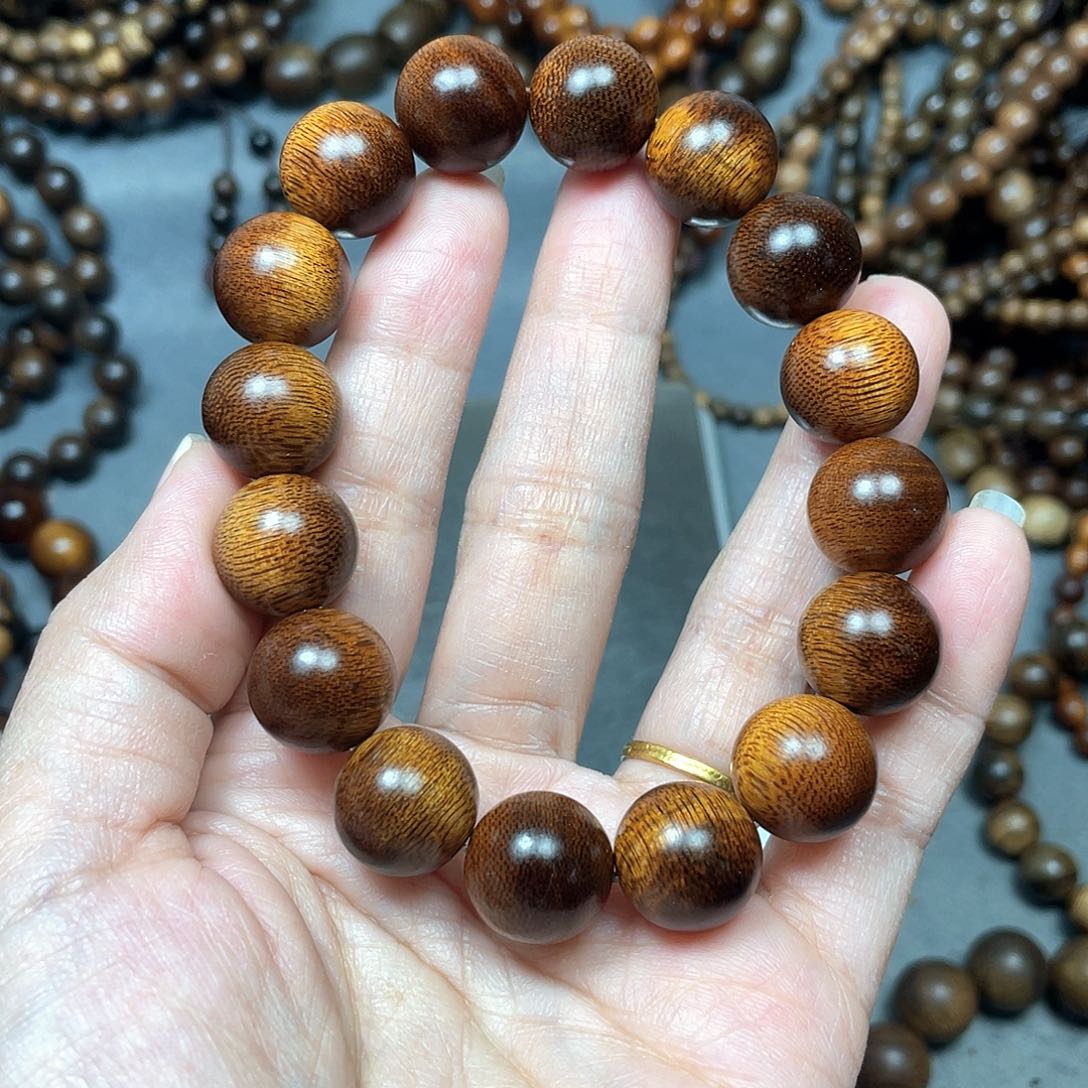 沉香手串洪*富森红土1.4